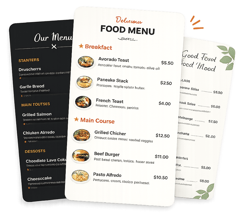 Restaurant Menu Templates for WordPress
