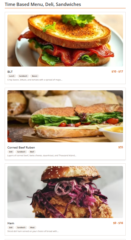 Above Content layout